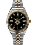 Timex Legacy x Jacquie Aiche Black Sunray Dial with Tribe Eye 36mm Stainless Steel Bracelet Watch — reference photo 1, demo listing