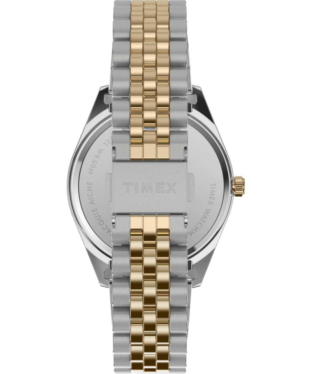 Timex Legacy x Jacquie Aiche Black Sunray Dial with Tribe Eye 36mm Stainless Steel Bracelet Watch — reference photo 3, demo listing