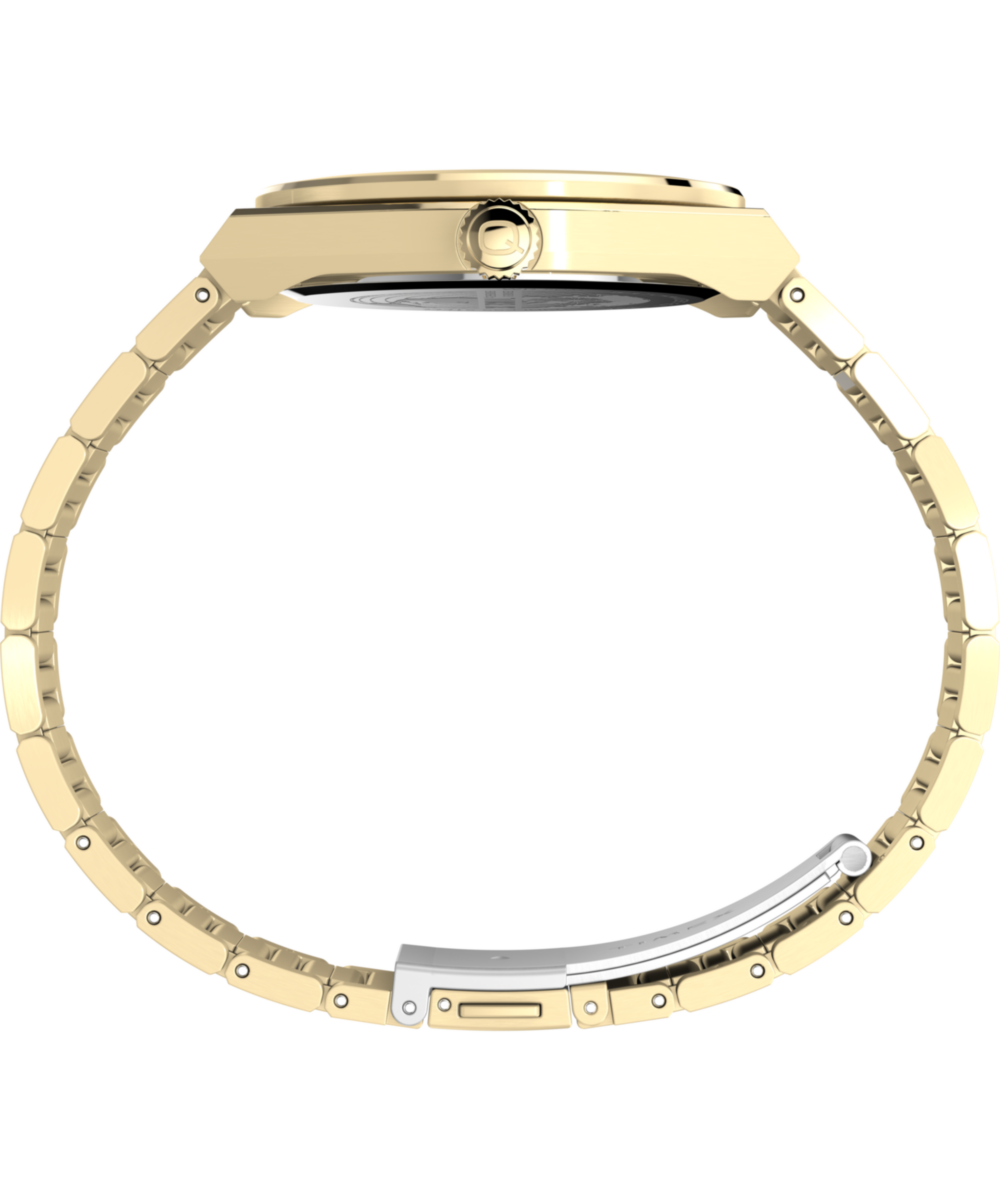 Q Timex® Continental Day and Date 39mm Stainless Steel Bracelet Watch — reference photo 3, demo listing