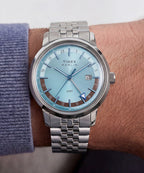 Marlin® Quartz GMT 40mm Stainless Steel Bracelet Watch — reference photo 2, demo listing