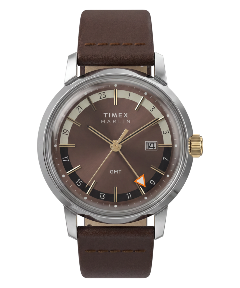 Marlin® Quartz GMT 40mm Leather Strap Watch — reference photo 1, demo listing
