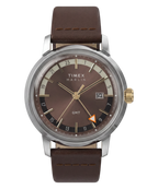 Marlin® Quartz GMT 40mm Leather Strap Watch — reference photo 1, demo listing