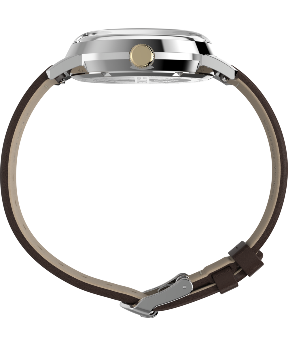 Marlin® Quartz GMT 40mm Leather Strap Watch — reference photo 3, demo listing
