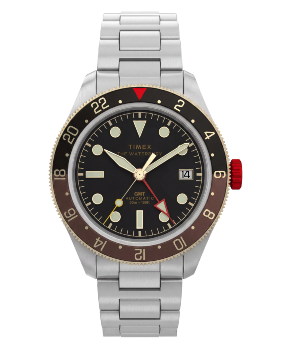 Waterbury Heritage Automatic GMT 41.5mm Stainless Steel Bracelet Watch — reference photo 1, demo listing