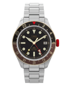 Waterbury Heritage Automatic GMT 41.5mm Stainless Steel Bracelet Watch — reference photo 1, demo listing