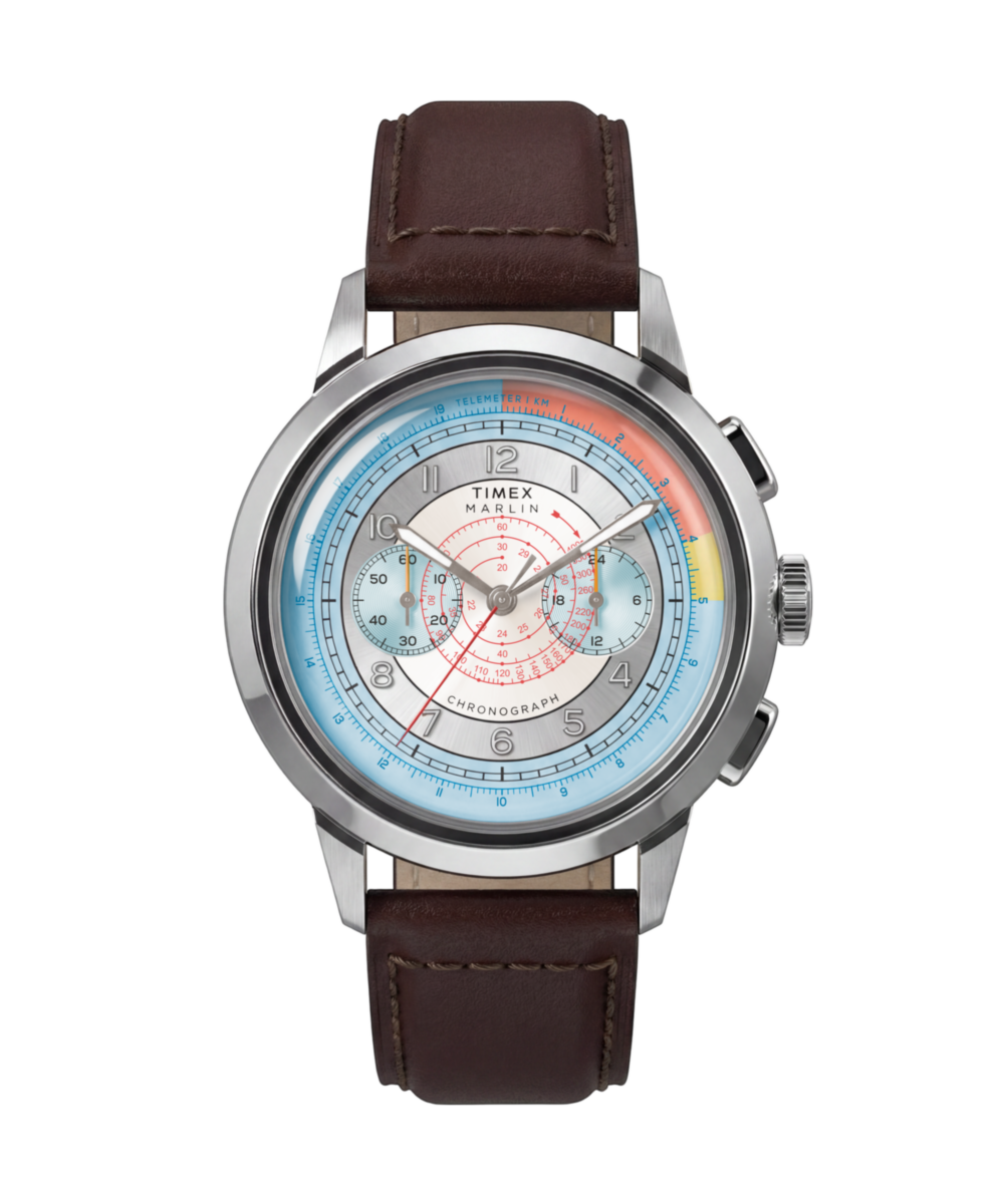 Marlin® Neo Classic Chronograph 40mm Leather Strap Watch — reference photo 1, demo listing