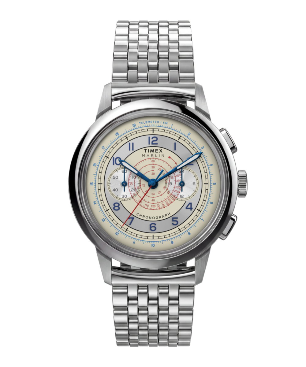 Marlin® Neo Classic Chronograph 40mm Stainless Steel Bracelet Watch — reference photo 1, demo listing
